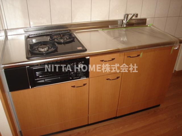 昴ーすばるーのキッチン|嬉しい2口ガスコンロ付き！！