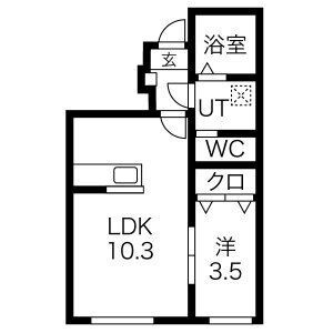 Le Meilleur(ル・メイユール)馬場町の間取り