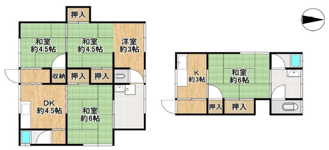 【間取り】 | 舞子台６丁目　収益アパート　舞子台コーポ