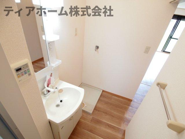 セジュールS C棟の洗面所|コンパクトで使いやすい洗面所