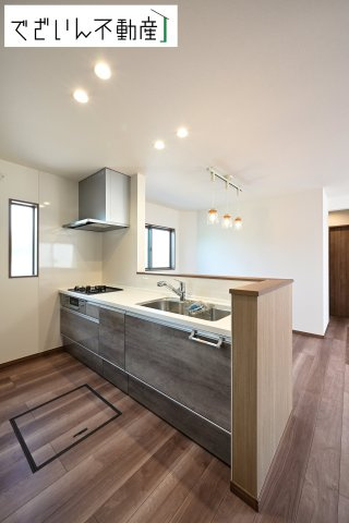 【キッチン】 | 本庄市小島　新築住宅ー＊Design HOUSE＊ | ≪C号棟≫
現地(2025年7月撮影)