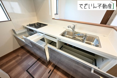 【キッチン】 | 本庄市小島　新築住宅ー＊Design HOUSE＊ | ≪C号棟≫
現地(2025年7月撮影)