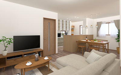 【居間・リビング】 | 本庄市小島　新築住宅ー＊Design HOUSE＊ | ≪C号棟≫