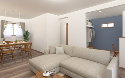 【居間・リビング】 | 本庄市小島　新築住宅ー＊Design HOUSE＊ | ≪C号棟≫