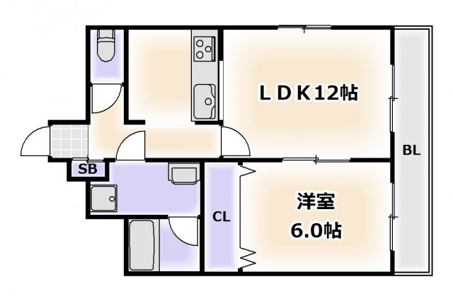 【間取り】 | マックプレジデンス戎