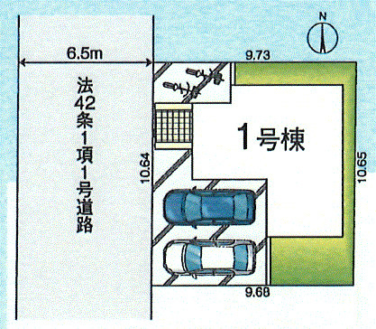 立川市一番町6丁目　新築戸建全1棟の区画図