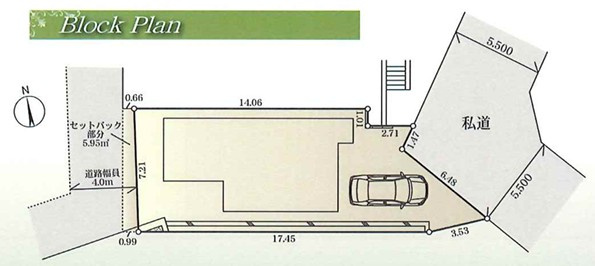 ◆完成済み◆平戸1丁目 新築戸建 4580万円の区画図