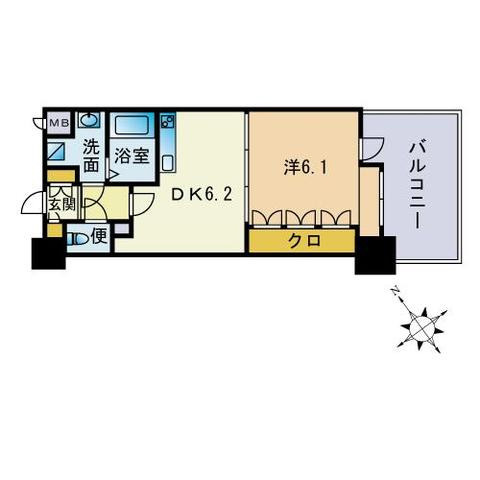 サムティ天神南の間取り