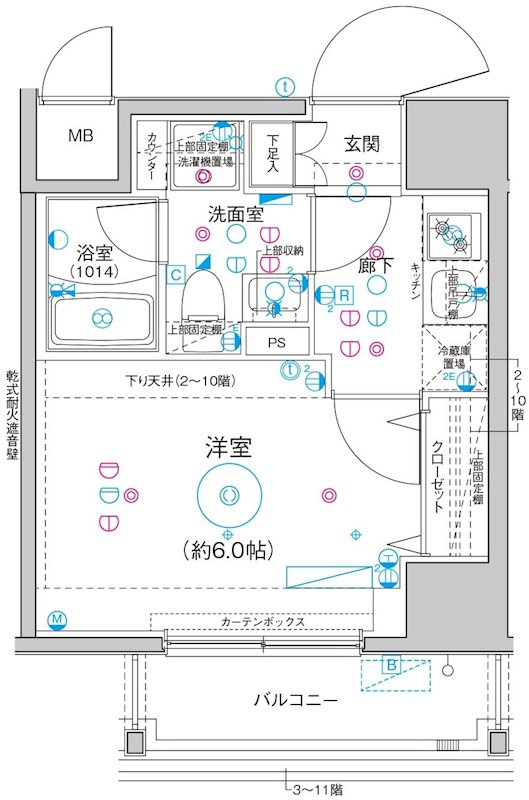 Le'a横濱関内弐番館の間取り