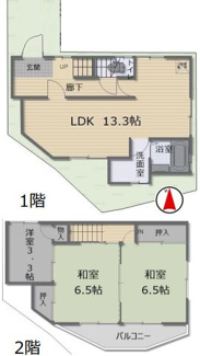【間取り】 | 尼崎市神崎町中古戸建　ワクワクリフォーム | 現況３LDKです♪お好きなリフォームが楽しめます！！ワクワクするリフォーム♪