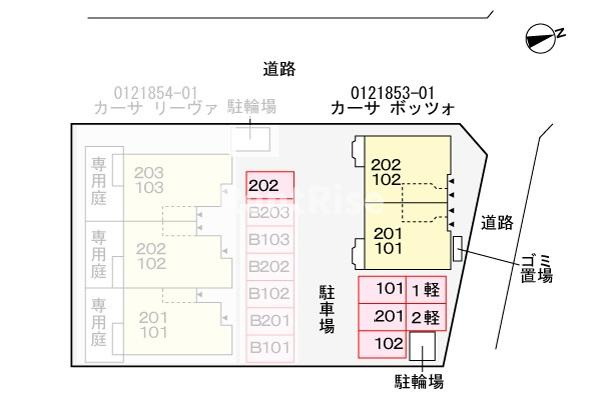 カーサ　ポッツォの区画図|その他