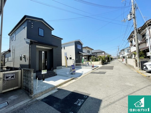加古川市東神吉町神吉　第9期　新築一戸建ての前面道路含む現地写真|車通りの少ない前面道路！お子様がいらっしゃるご家族でも安心！