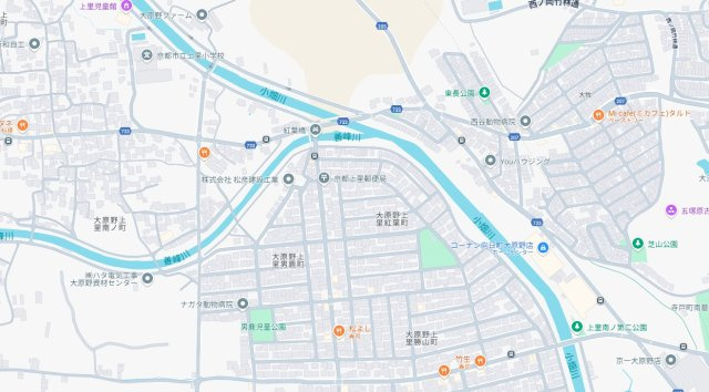 京都市西京区大原野上里紅葉町　第1期　新築一戸建ての地図