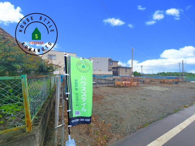 熊本市東区若葉6丁目第2-4棟（1号棟）　の外観|デザイン性のある外観です。