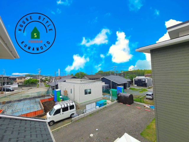 熊本市東区若葉6丁目第2-4棟（1号棟）　の展望|窓から緑が見える物件も魅力的です。