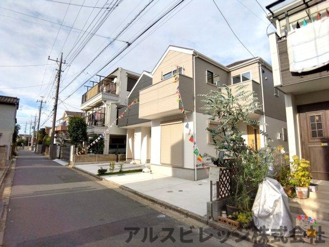 新築／ふじみ野市鶴ヶ舞2期　全2棟の前面道路含む現地写真