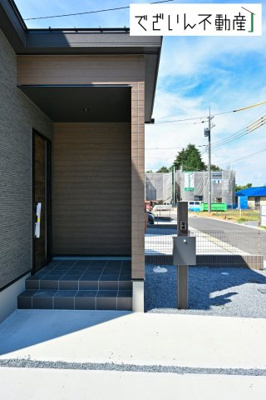【玄関】 | 本庄市小島　戸建住宅ー＊Design HOUSE＊ | ≪D号棟≫
現地(2025年7月撮影)