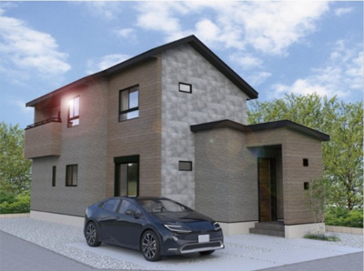 【外観パース】 | 本庄市小島　戸建住宅ー＊Design HOUSE＊ | ≪D号棟≫
