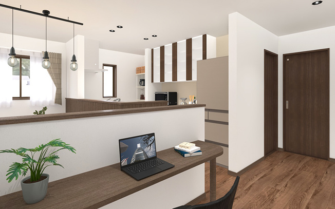 【居間・リビング】 | 本庄市小島　新築住宅ー＊Design HOUSE＊ | ≪D号棟≫