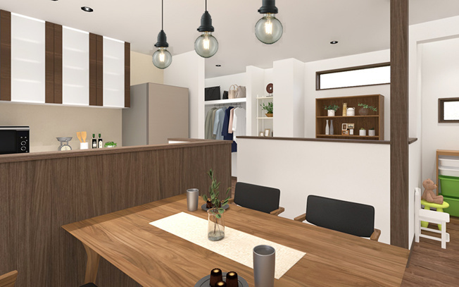 【居間・リビング】 | 本庄市小島　新築住宅ー＊Design HOUSE＊ | ≪D号棟≫