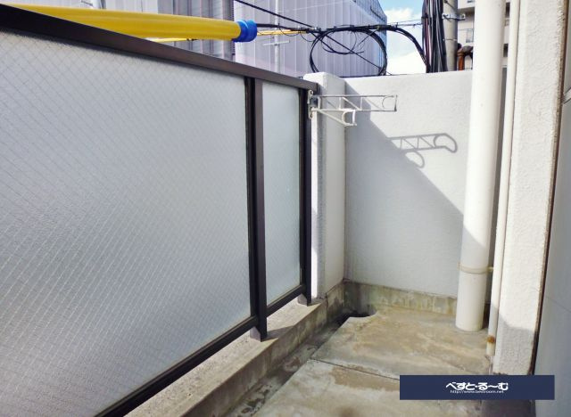 ヴェルビュ桜町のバルコニー