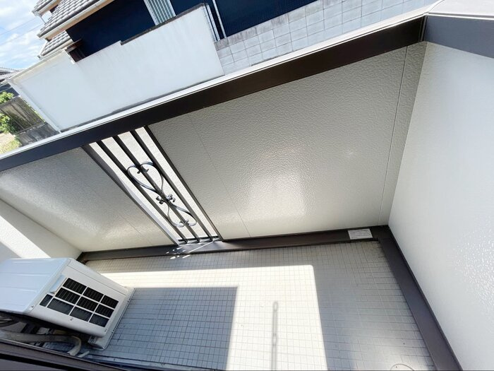 クレールふたがみIIのバルコニー