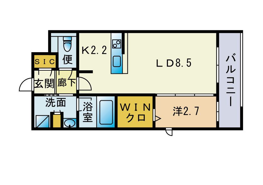 モントーレセントラルベイプレイスの間取り