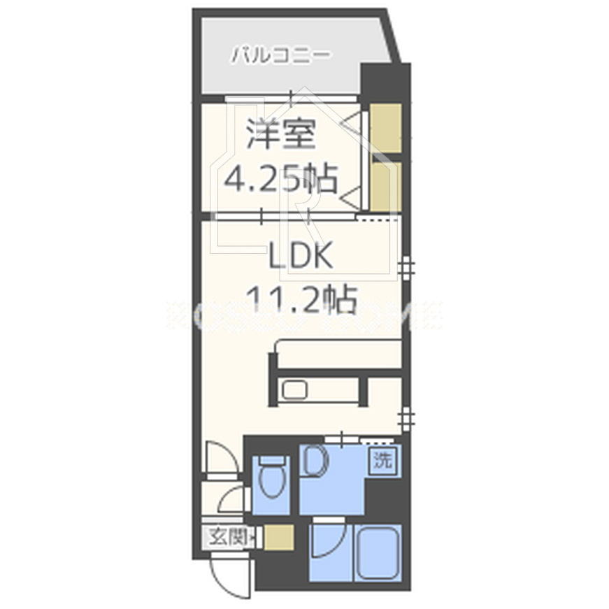 ラクラス江戸堀の間取り