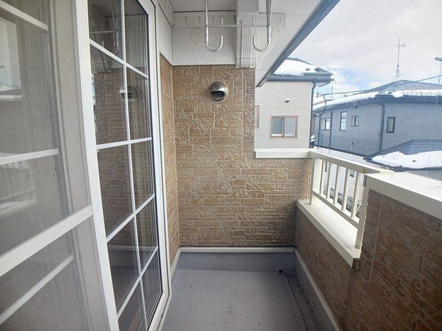 オーブ　メゾン　アミナ　Ｂ棟のバルコニー