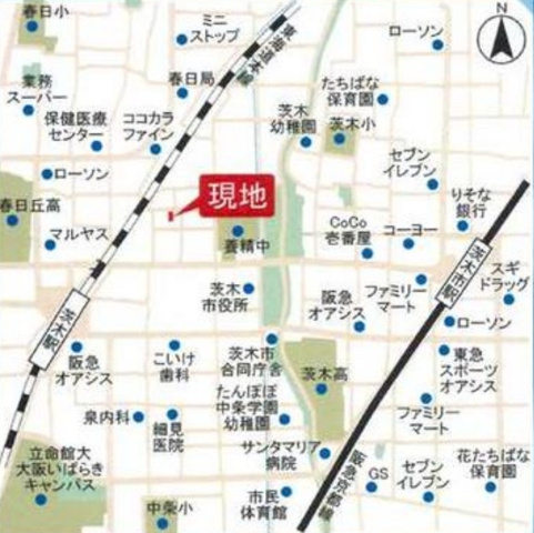 【地図】 | ウェルスクエア茨木駅前