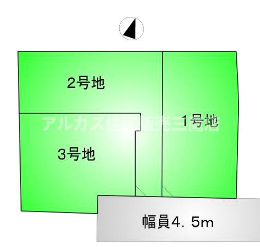 杉並区上高井戸１丁目 京王線 芦花公園駅 新築戸建ての区画図