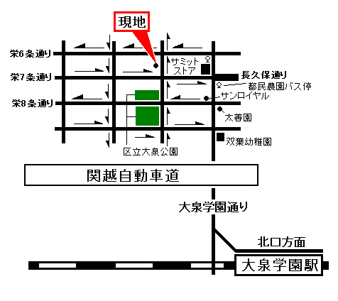 ファミールさかえの地図