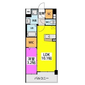 リバーランド大濠の間取り