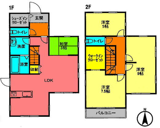【間取り】 | 桶川市坂田東　中古戸建