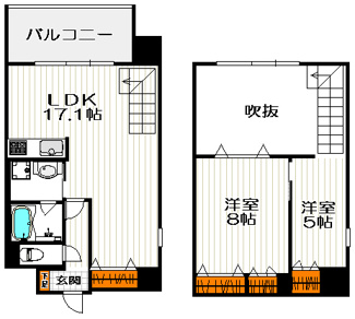 【間取り】 | MARIO TERRACE 平野町