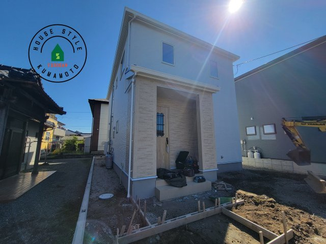 熊本市南区並建町第2-2棟（1号棟）の外観|デザイン性のある外観です。