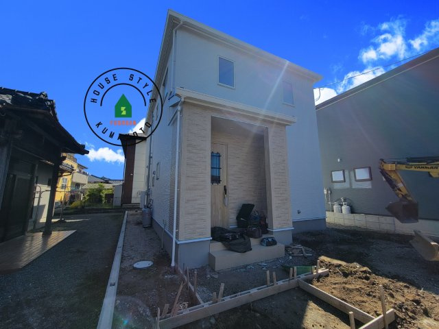 熊本市南区並建町第2-2棟（1号棟）の外観|デザイン性のある外観です。