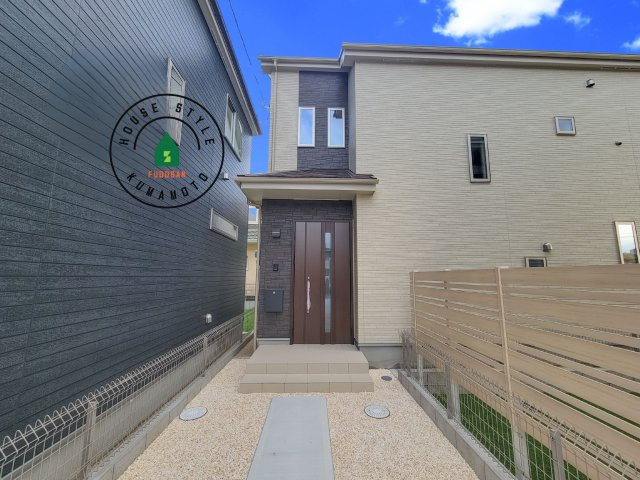 熊本市東区月出7丁目第1-5棟（B号棟）の外観|デザイン性のある外観です。