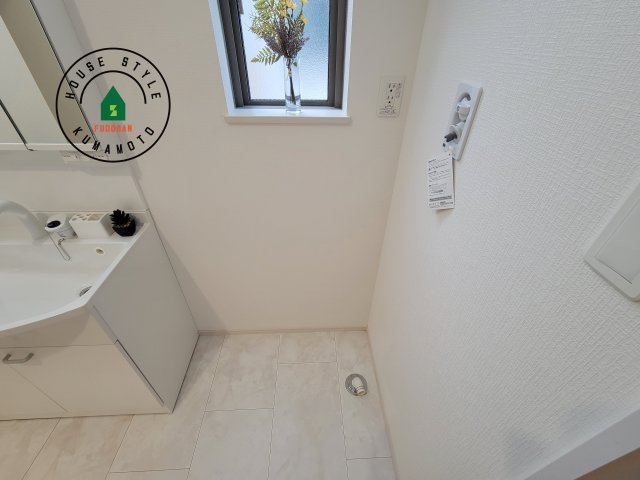 熊本市東区月出7丁目第1-5棟（C号棟）の内観：施工例|ランドリースペースとなります。広々して有効的にご使用できます。 