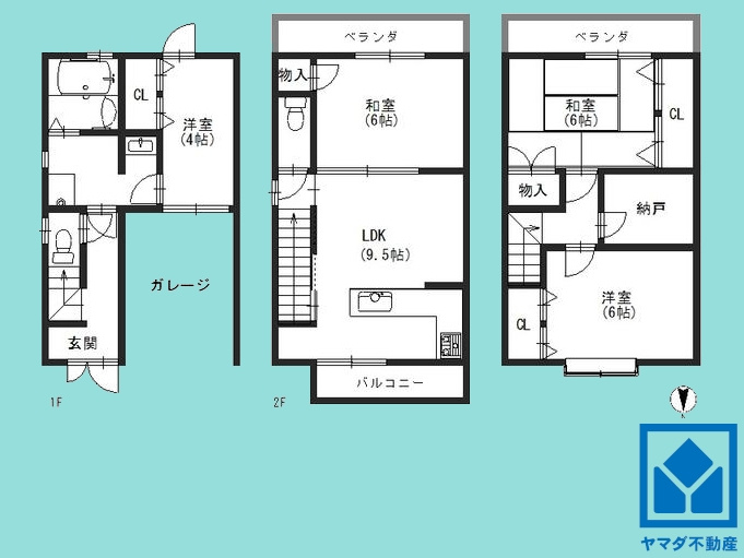 伏見区竹田七瀬川町の間取り
