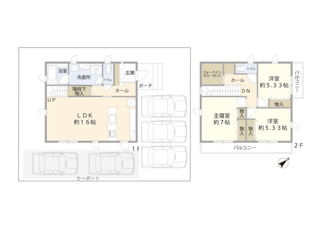 【間取り】 | 彦根市南川瀬町 築浅一条工務店施工の家