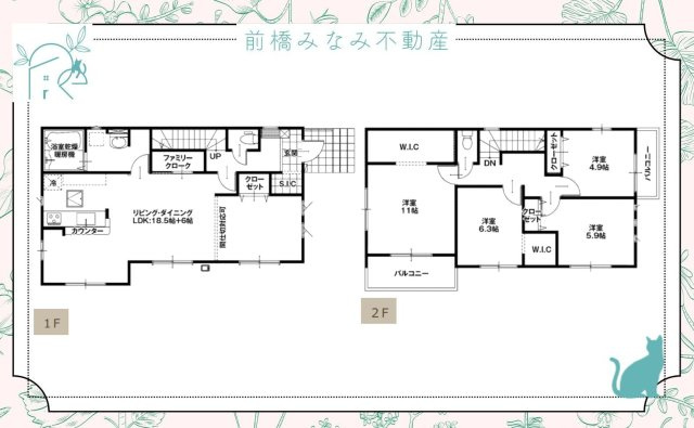 伊勢崎市長沼町13期　限定1棟　ビックハウス　新築建売の間取り