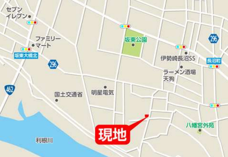 伊勢崎市長沼町13期　限定1棟　ビックハウス　新築建売の地図