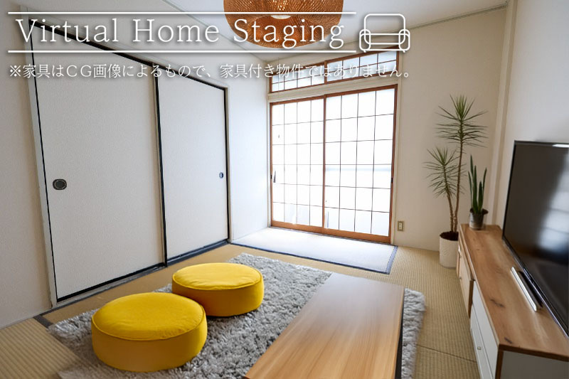 リエス小山間々田の和室|和室家具配置イメージ