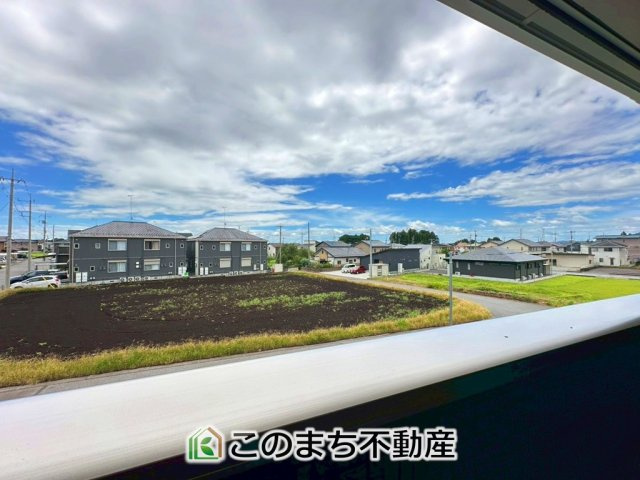 CRADLEGARDENさくら市きぬの里第1　3号棟の展望|前面道路が広いので、陽当り・解放感◎になっております！
