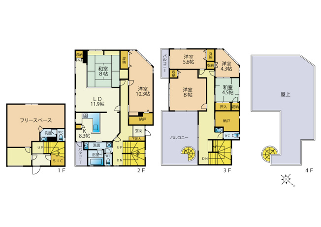 【間取り】 | 清水町中徳倉 中古住宅 EH05689 | 清水町中徳倉　間取り図