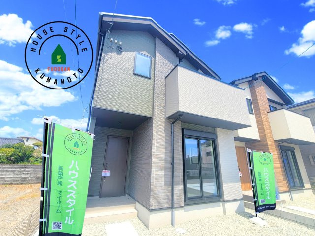 熊本市東区尾ノ上3丁目第1-2棟（1号棟）　の外観|デザイン性のある外観です。