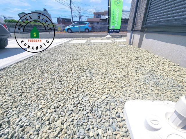 熊本市東区尾ノ上3丁目第1-2棟（1号棟）　の庭|お庭で自由な時間を過ごせます。