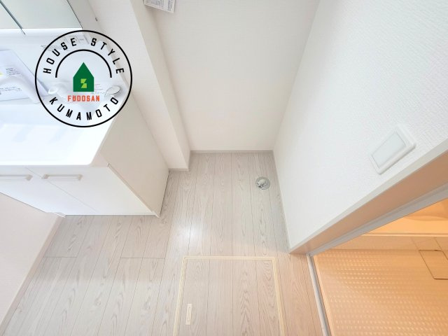 熊本市東区尾ノ上3丁目第1-2棟（1号棟）　のランドリースペース|ランドリースペースとなります。広々して有効的にご使用できます。 