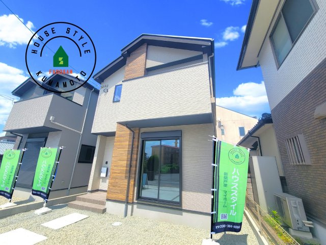 熊本市東区尾ノ上3丁目第1-2棟（2号棟）　の外観|デザイン性のある外観です。